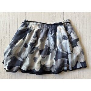Vintage Abercrombie & Fitch Large Floral Flouncy Airy Mini Skirt Lg Y2K